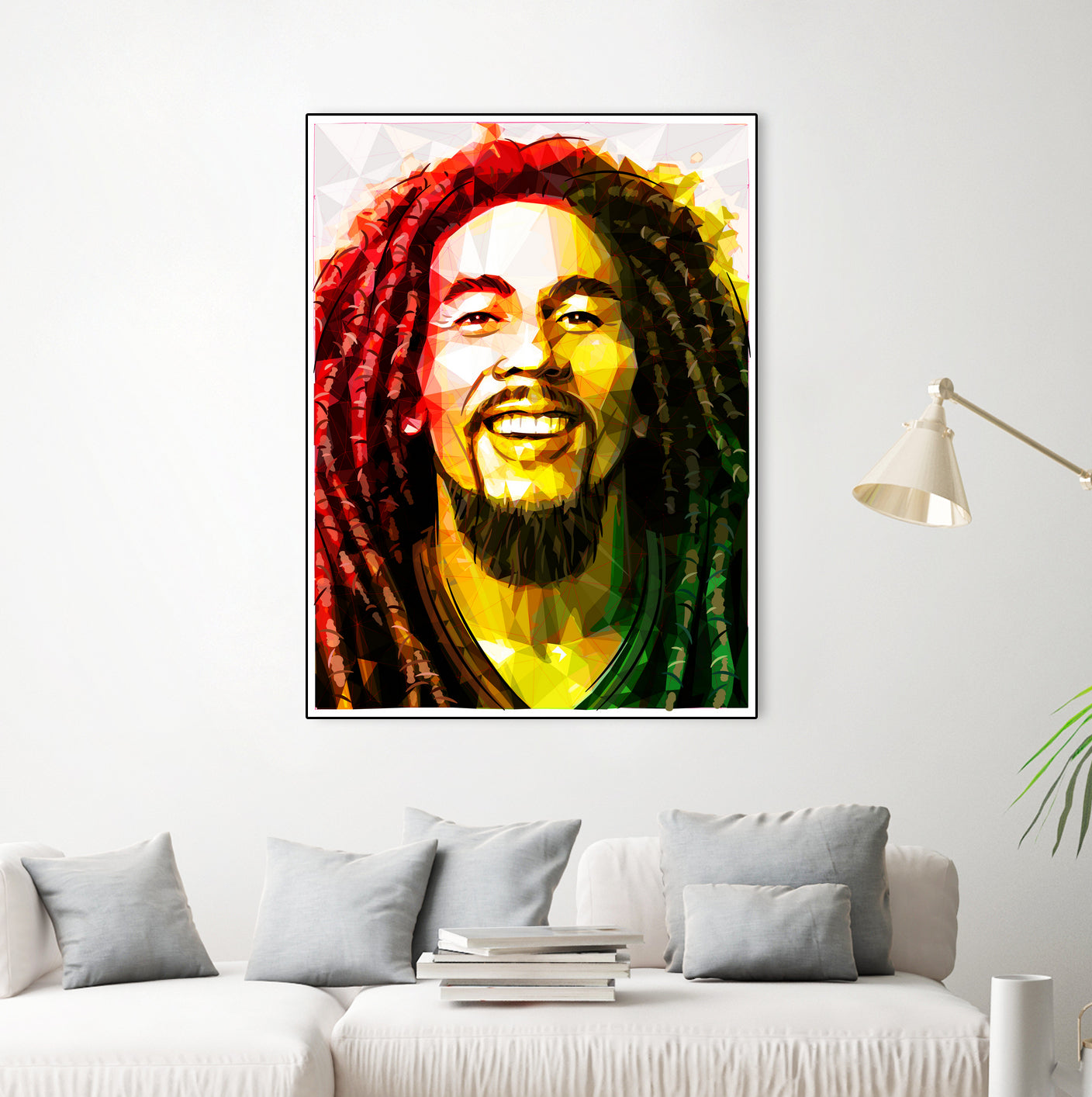 bob marley by Enrico Varrasso on GIANT ART - yellow digital painting