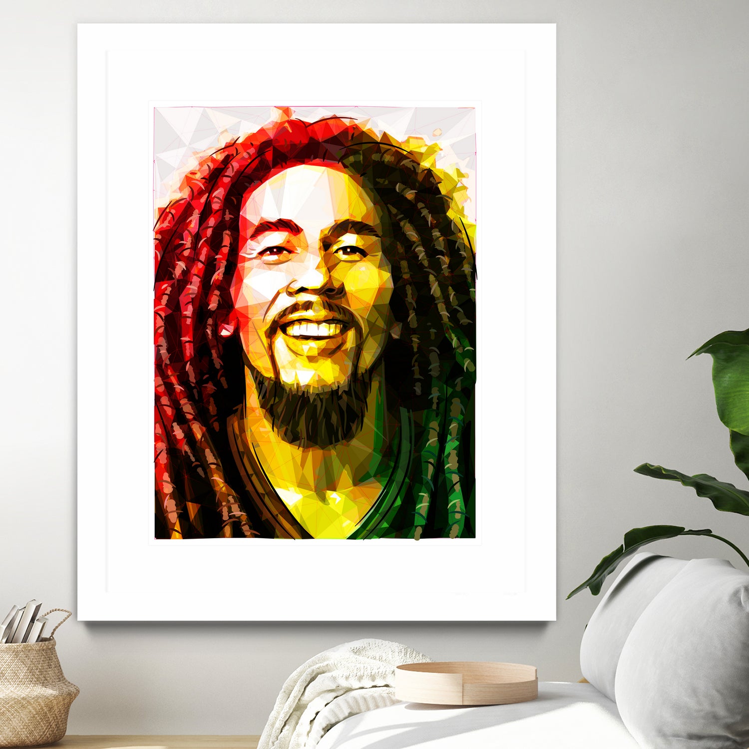 bob marley by Enrico Varrasso on GIANT ART - yellow digital painting