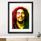 bob marley by Enrico Varrasso on GIANT ART - yellow digital painting