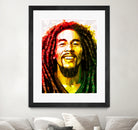 bob marley by Enrico Varrasso on GIANT ART - yellow digital painting