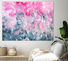 When indigo loves pink || watercolor by Katerina Izotova on GIANT ART - pink mixed media