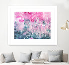 When indigo loves pink || watercolor by Katerina Izotova on GIANT ART - pink mixed media