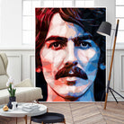 george harrison by Enrico Varrasso on GIANT ART - red digital painting