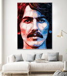 george harrison by Enrico Varrasso on GIANT ART - red digital painting