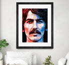 george harrison by Enrico Varrasso on GIANT ART - red digital painting