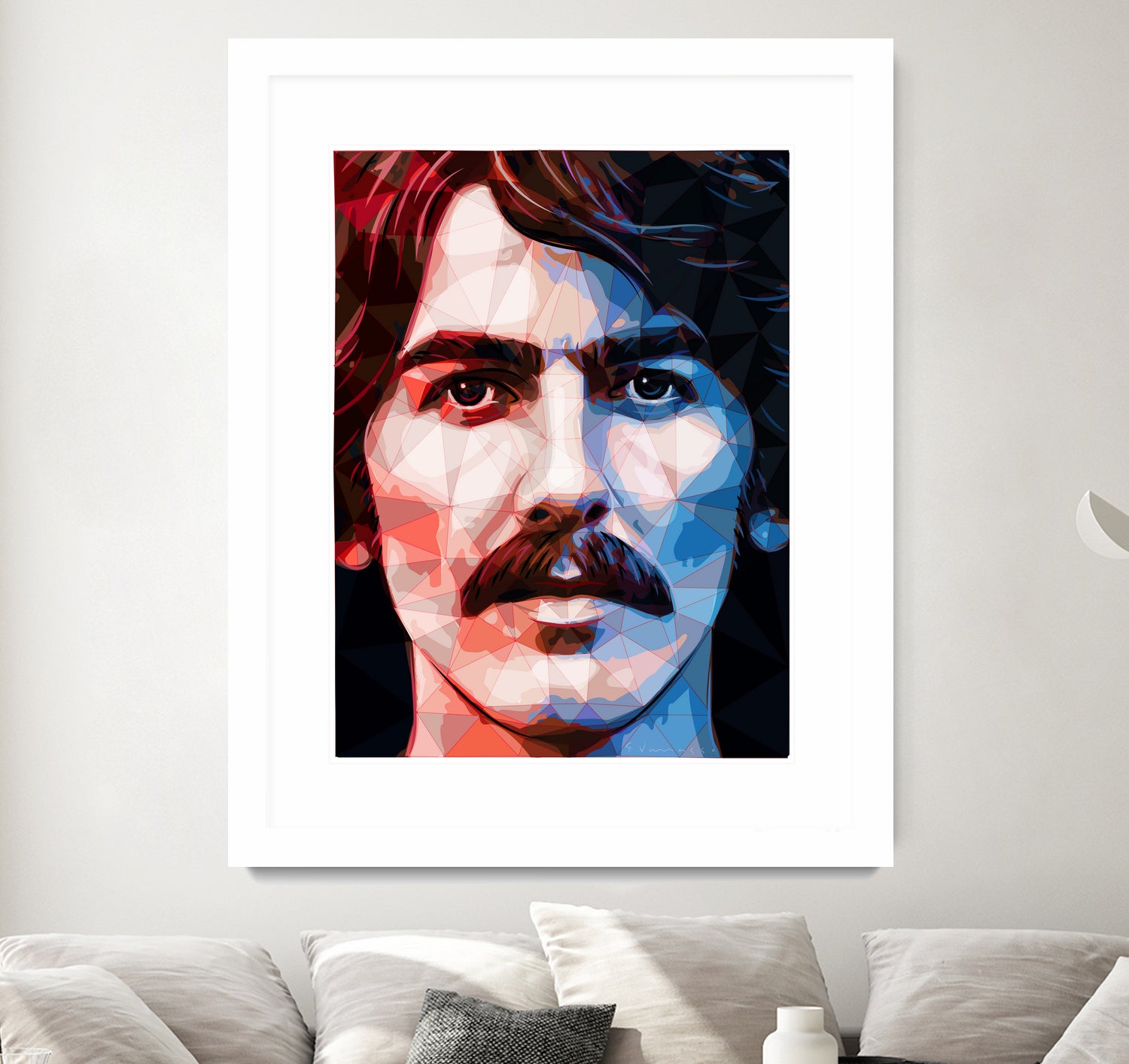 george harrison by Enrico Varrasso on GIANT ART - red digital painting