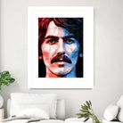 george harrison by Enrico Varrasso on GIANT ART - red digital painting