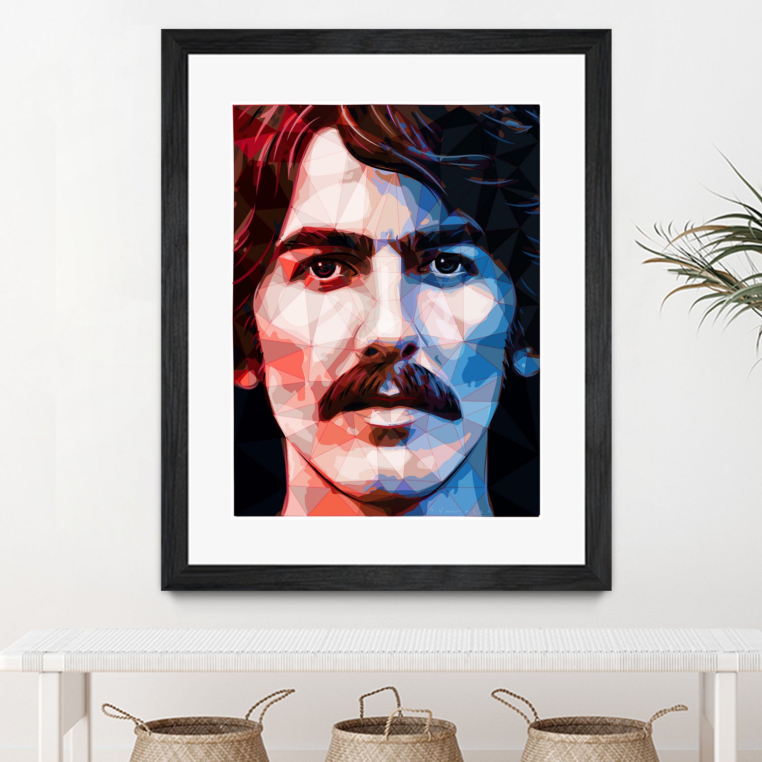 george harrison by Enrico Varrasso on GIANT ART - red digital painting