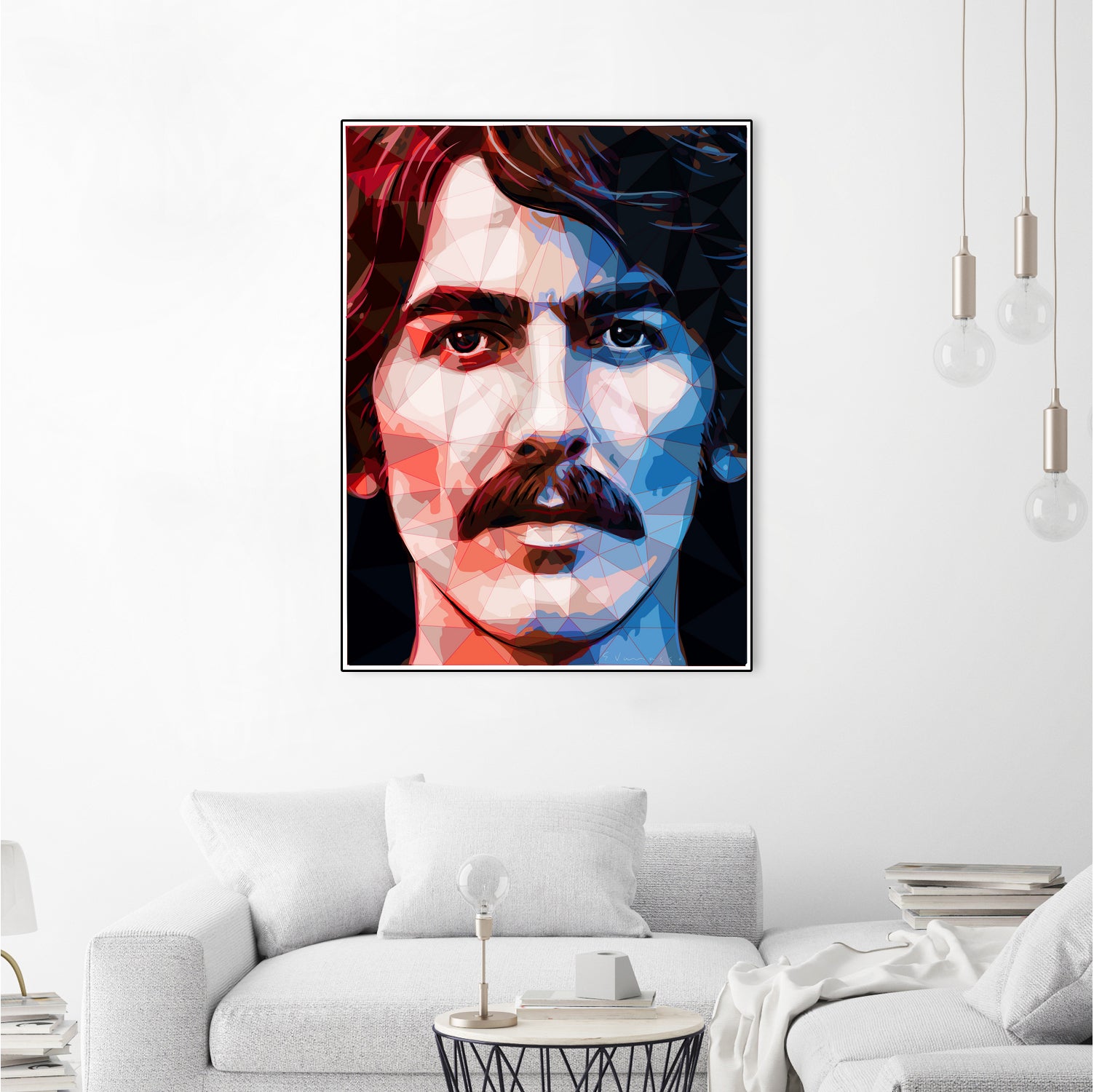 george harrison by Enrico Varrasso on GIANT ART - red digital painting