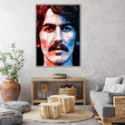 george harrison by Enrico Varrasso on GIANT ART - red digital painting