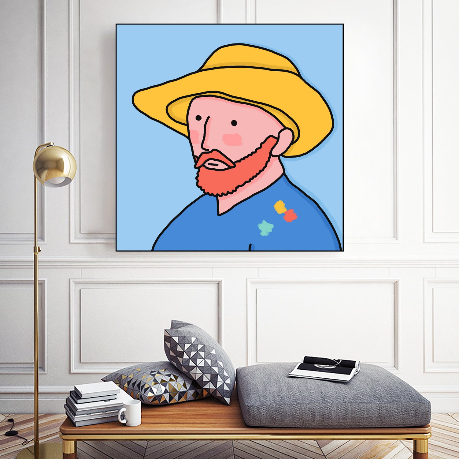 Vincent by Idil Keysan on GIANT ART - blue digital drawing