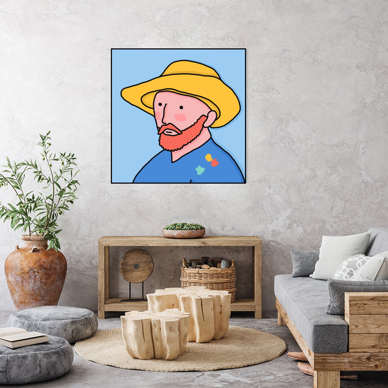 Vincent by Idil Keysan on GIANT ART - blue digital drawing