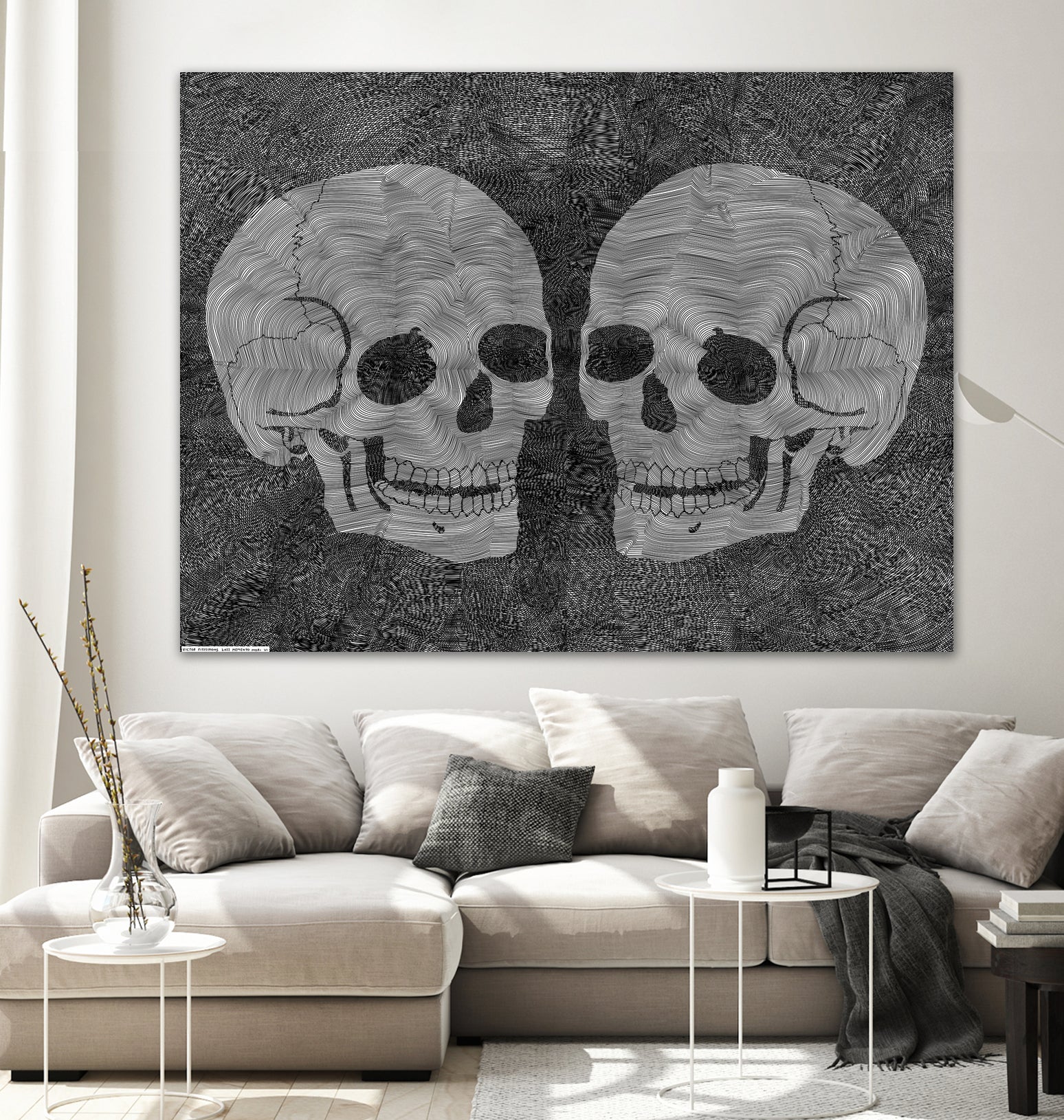 Memento Mori VI by Victor Fitzsimons on GIANT ART - black digital drawing