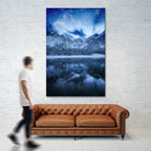 Fantasy at mountain lake by patrik lovrin on GIANT ART - blue photo manipulation