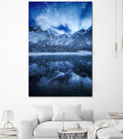 Fantasy at mountain lake by patrik lovrin on GIANT ART - blue photo manipulation