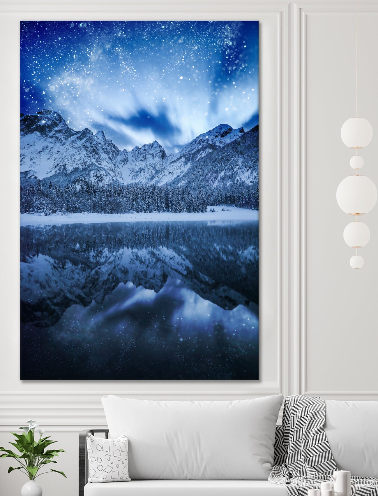 Fantasy at mountain lake by patrik lovrin on GIANT ART - blue photo manipulation