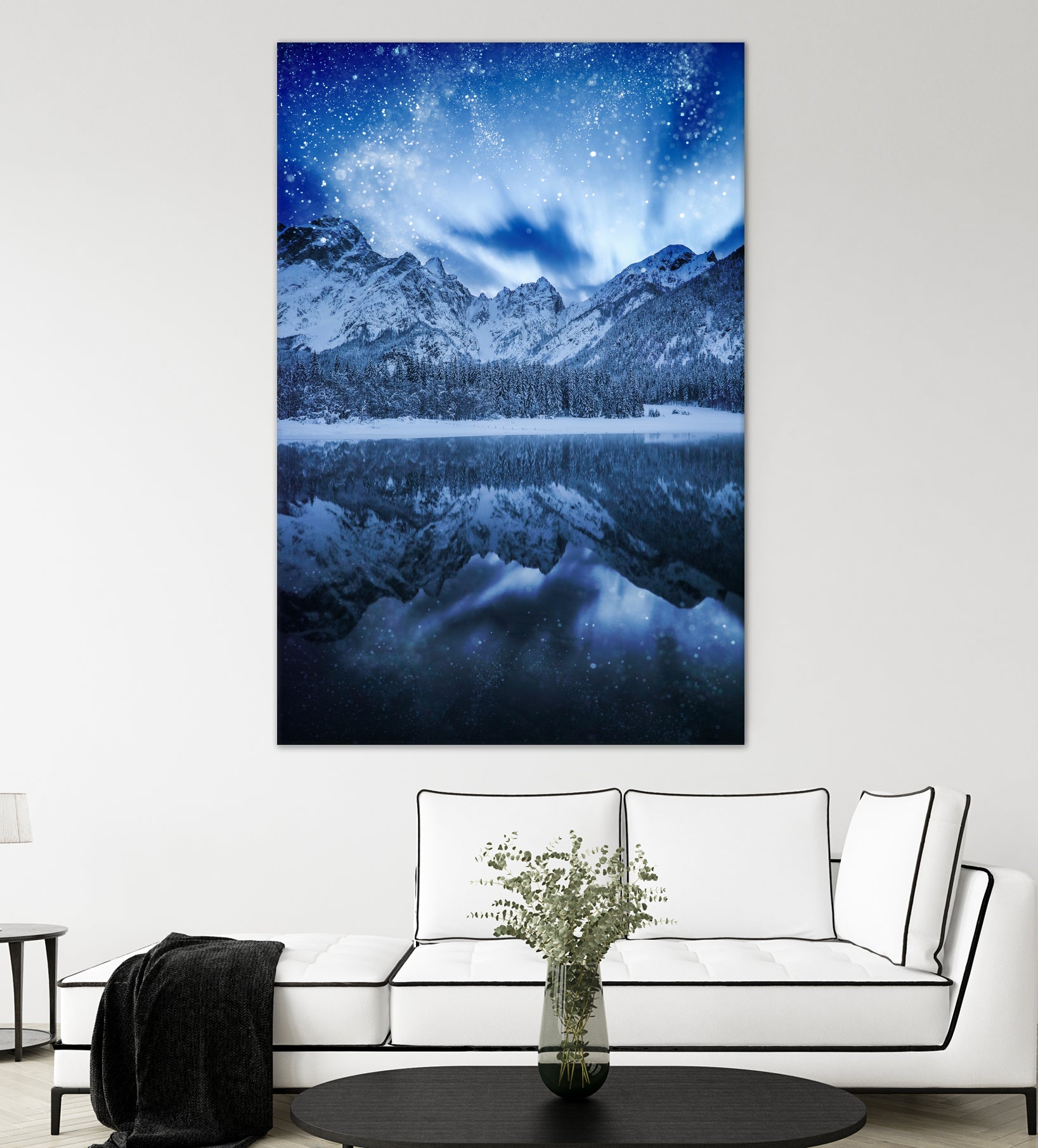 Fantasy at mountain lake by patrik lovrin on GIANT ART - blue photo manipulation