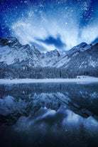 Fantasy at mountain lake by patrik lovrin on GIANT ART - blue photo manipulation