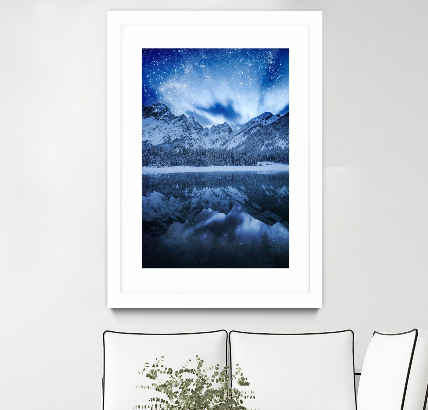 Fantasy at mountain lake by patrik lovrin on GIANT ART - blue photo manipulation