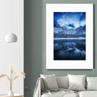 Fantasy at mountain lake by patrik lovrin on GIANT ART - blue photo manipulation