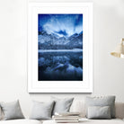 Fantasy at mountain lake by patrik lovrin on GIANT ART - blue photo manipulation