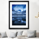 Fantasy at mountain lake by patrik lovrin on GIANT ART - blue photo manipulation