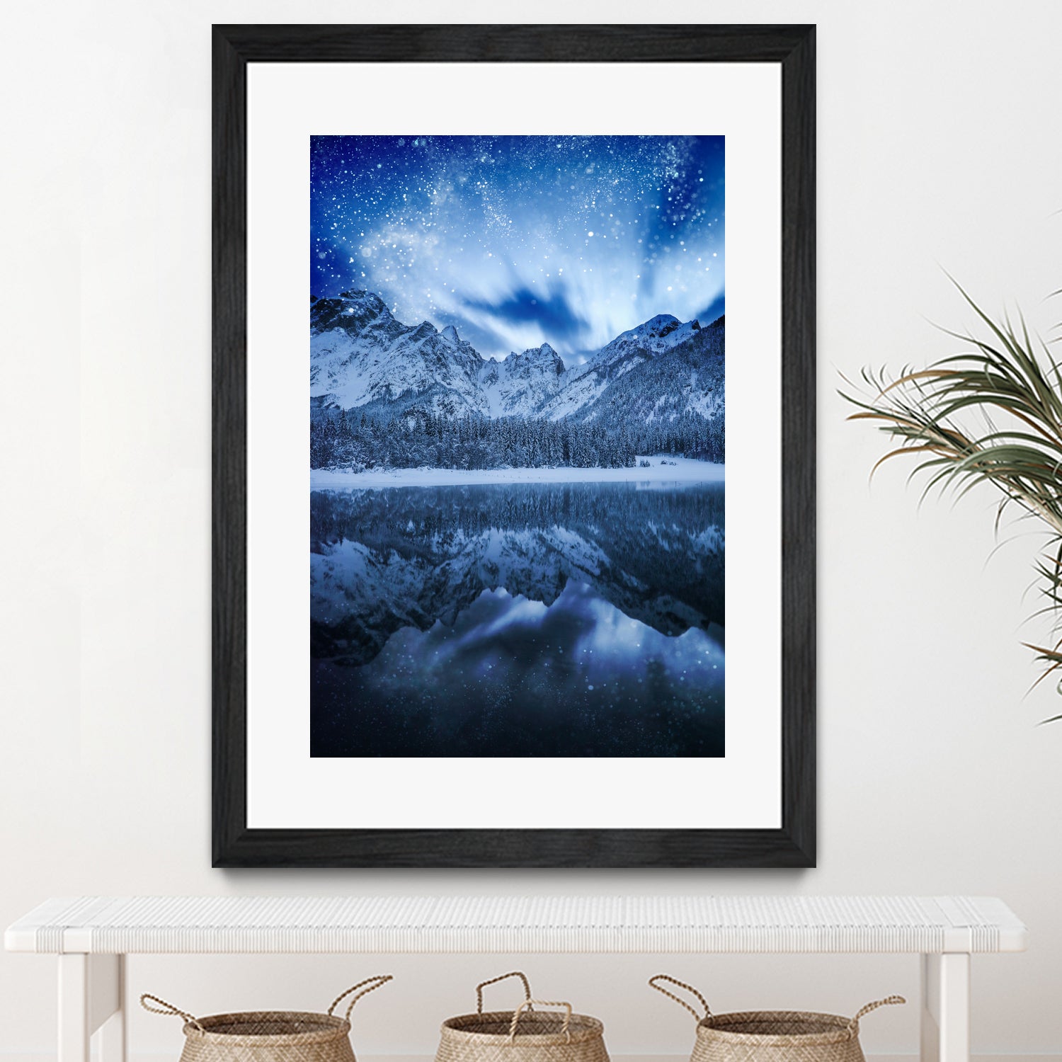 Fantasy at mountain lake by patrik lovrin on GIANT ART - blue photo manipulation