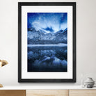 Fantasy at mountain lake by patrik lovrin on GIANT ART - blue photo manipulation