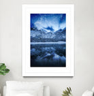 Fantasy at mountain lake by patrik lovrin on GIANT ART - blue photo manipulation