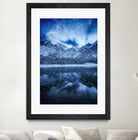 Fantasy at mountain lake by patrik lovrin on GIANT ART - blue photo manipulation