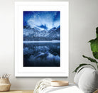 Fantasy at mountain lake by patrik lovrin on GIANT ART - blue photo manipulation