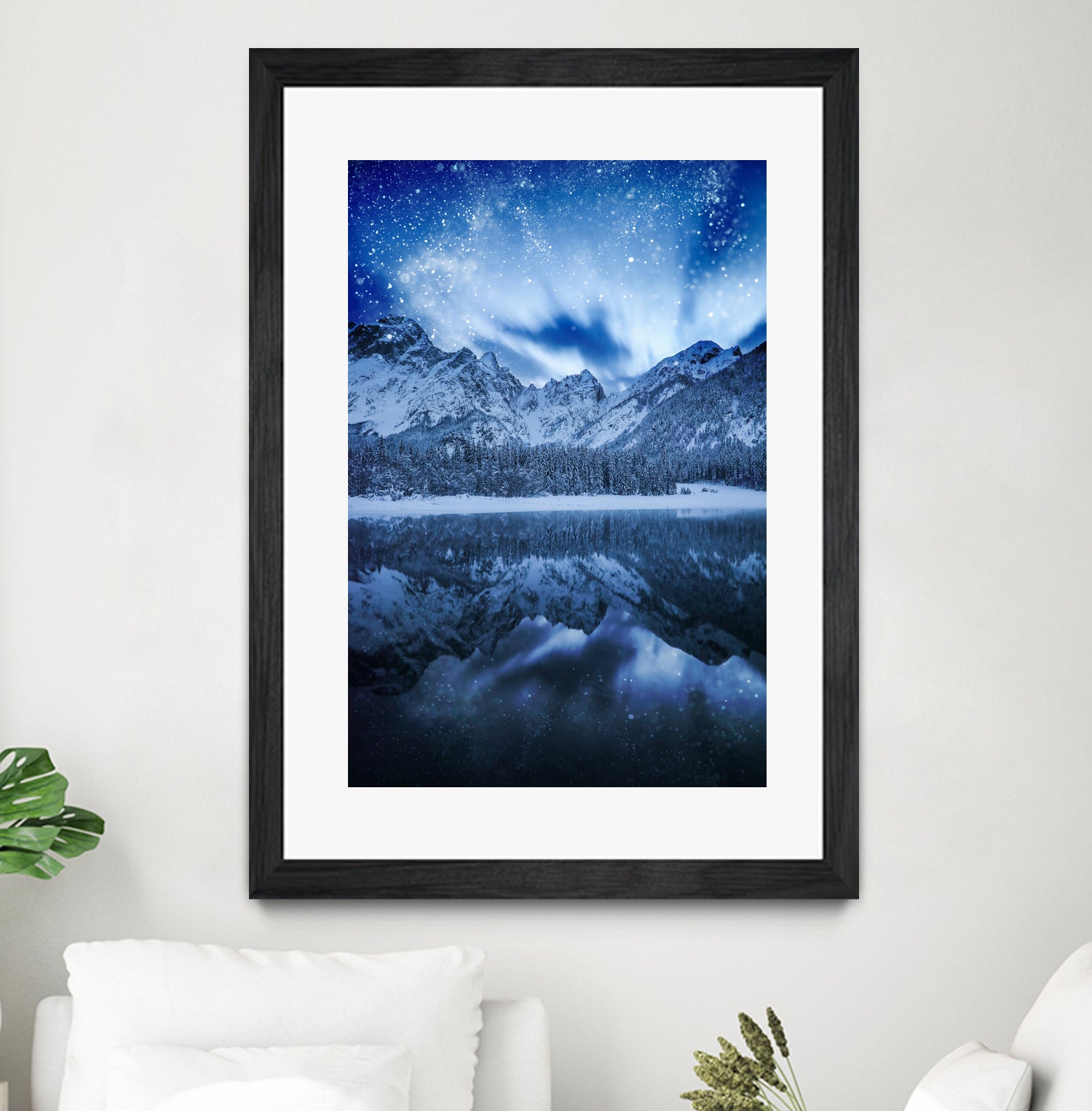 Fantasy at mountain lake by patrik lovrin on GIANT ART - blue photo manipulation