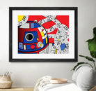 Star Wars Pop Art - R2D2 Abstract by Thomas Bergmann on GIANT ART - red digital painting