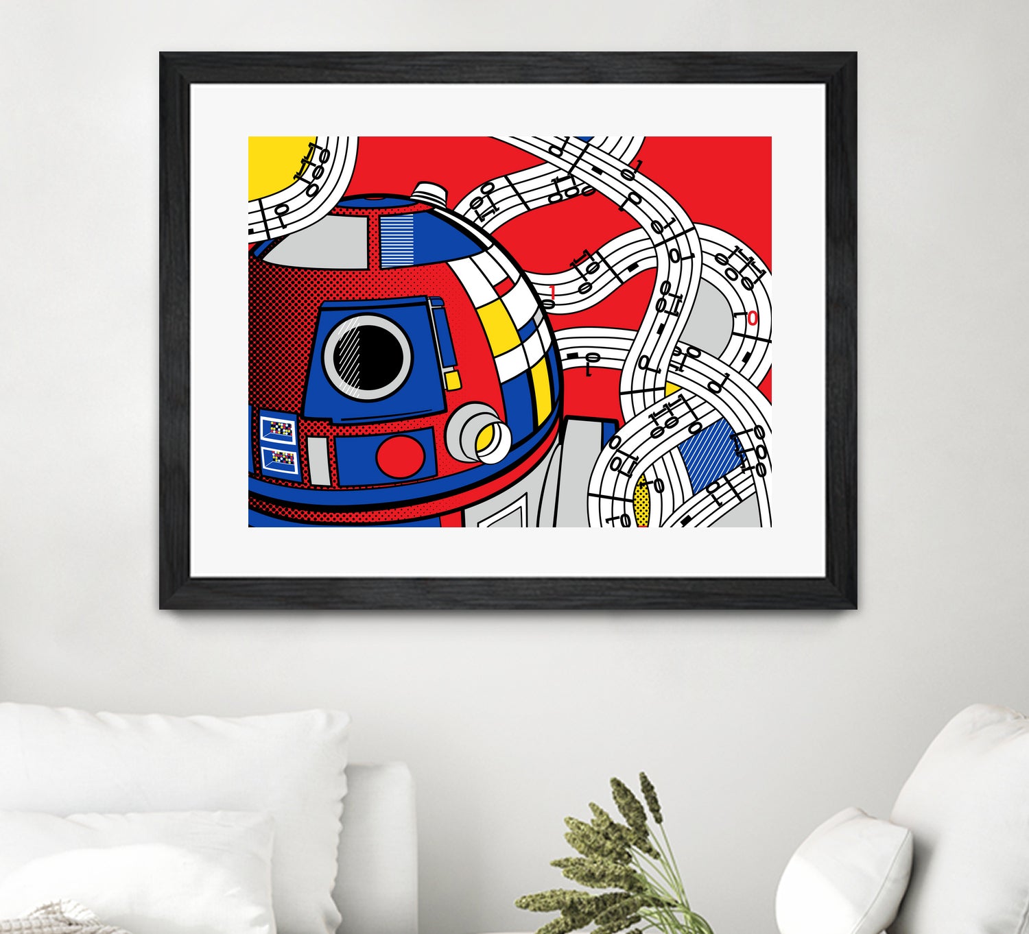 Star Wars Pop Art - R2D2 Abstract by Thomas Bergmann on GIANT ART - red digital painting