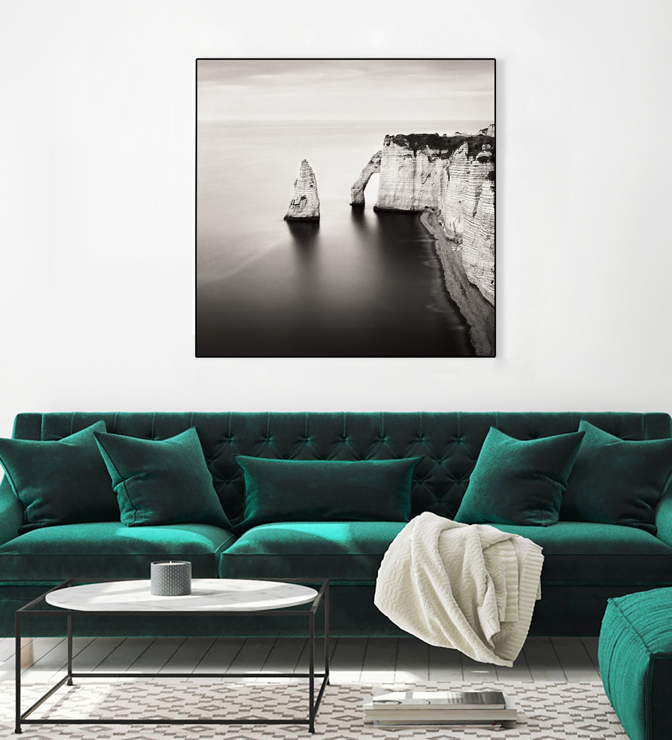 Falaise d'Aval Etretat Study I by Rafal Krol on GIANT ART - black photo illustration