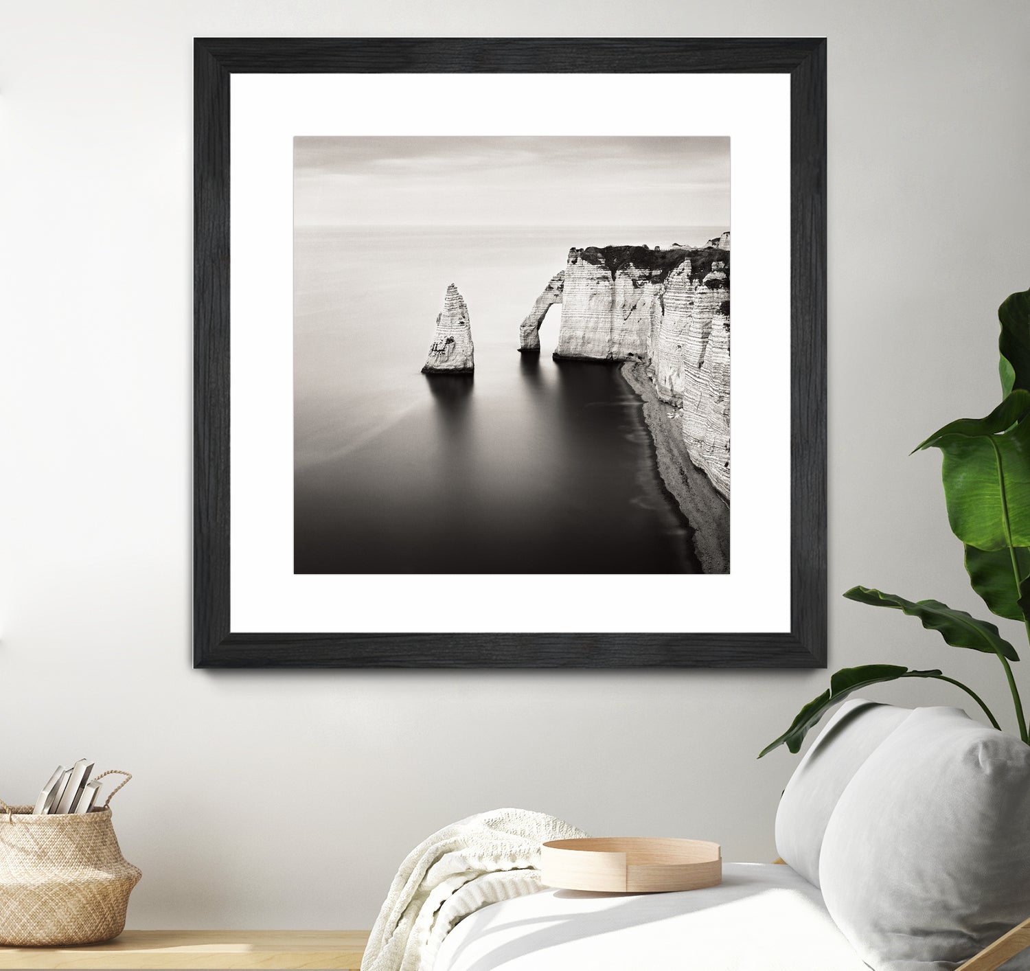 Falaise d'Aval Etretat Study I by Rafal Krol on GIANT ART - black photo illustration