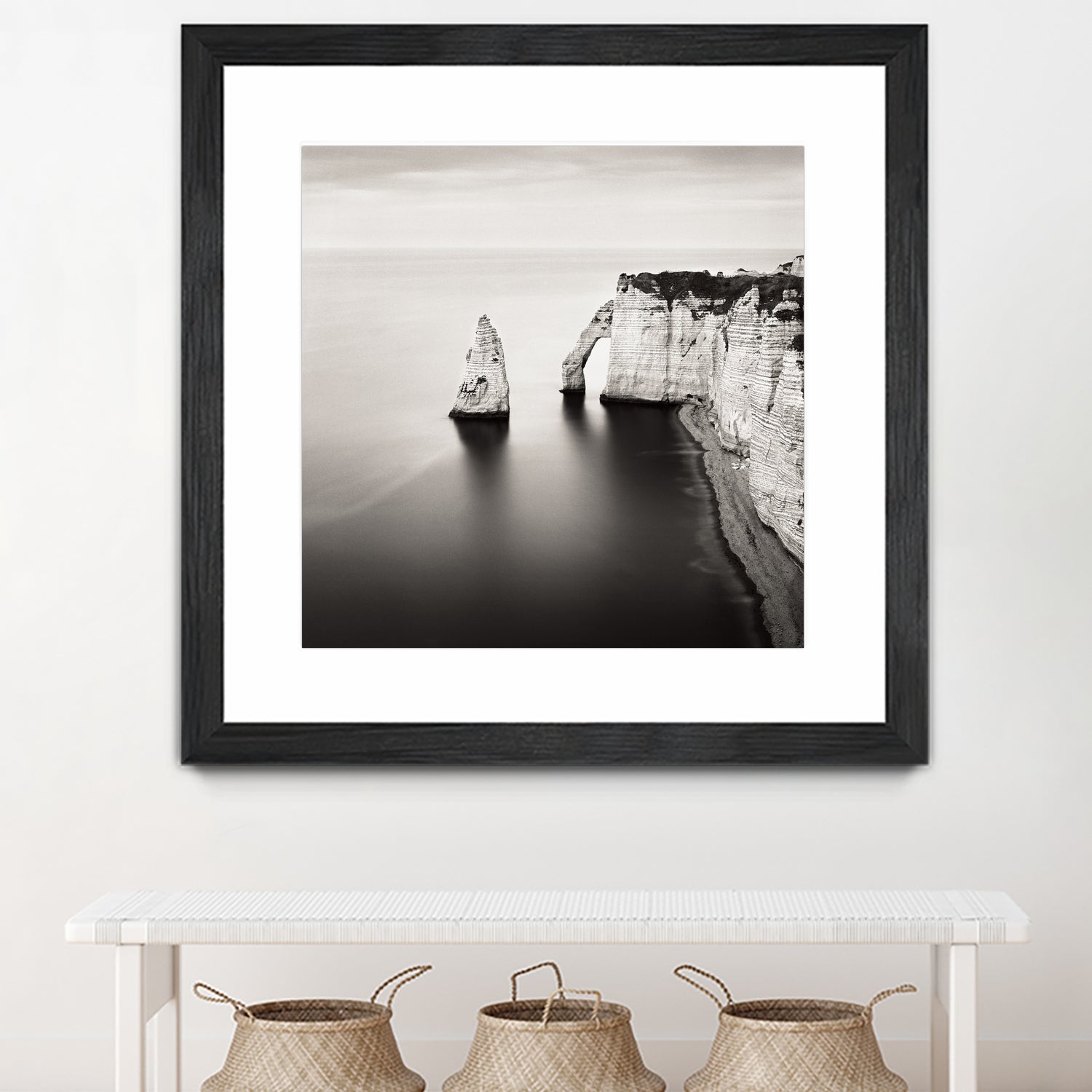 Falaise d'Aval Etretat Study I by Rafal Krol on GIANT ART - black photo illustration