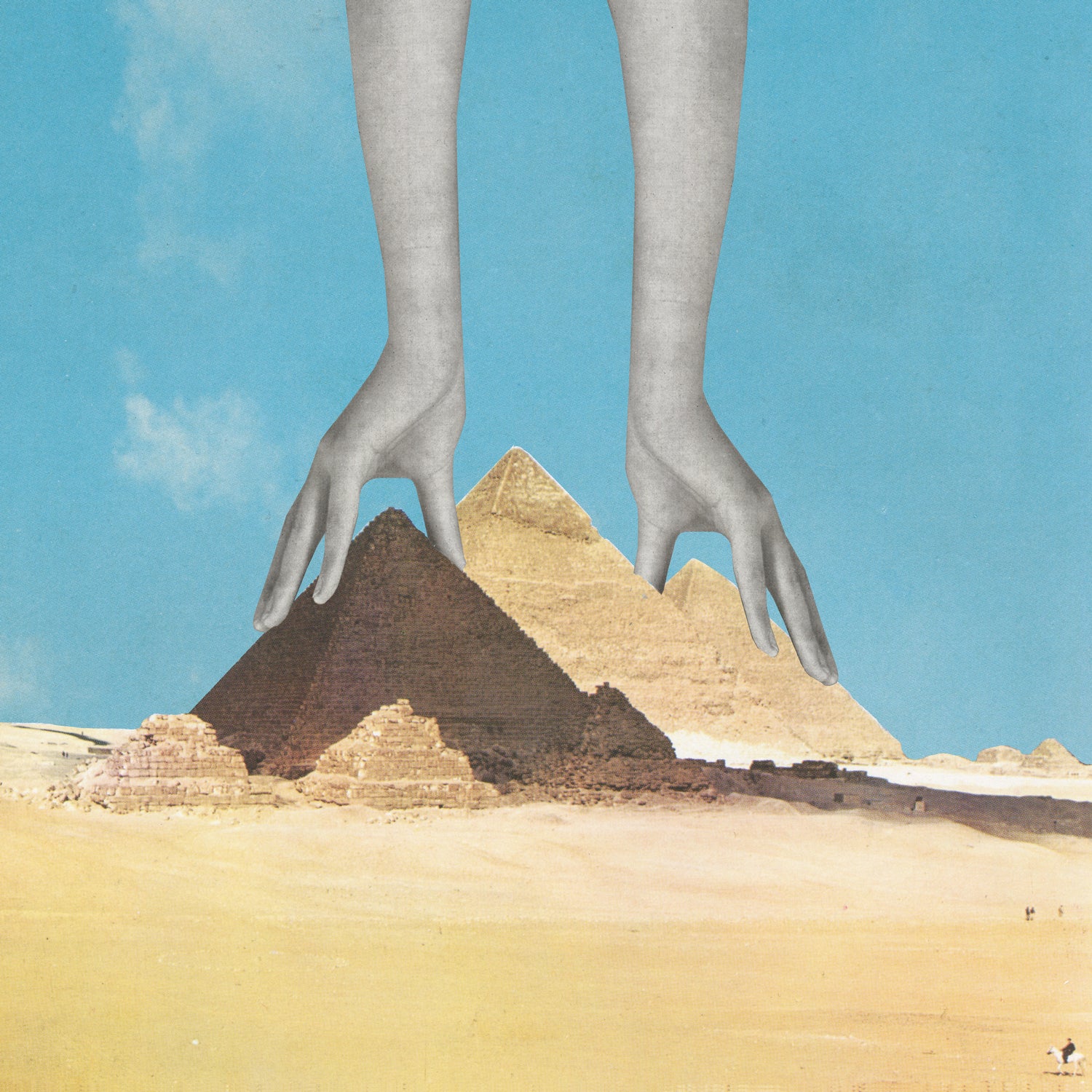 The Surprising Truth About How the Pyramids Were Built by Sammy Slabbinck on GIANT ART - yellow photo illustration