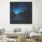 When The Night Has Come, And The Land Is Dark by Jamison Gish on GIANT ART - blue digital painting