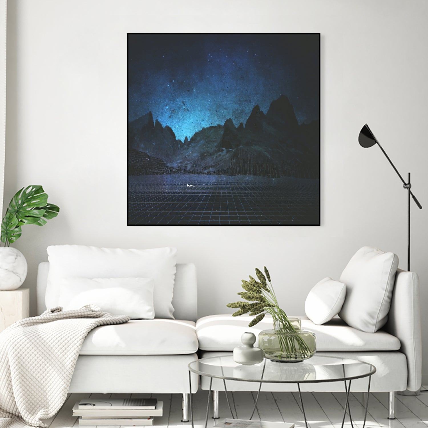 When The Night Has Come, And The Land Is Dark by Jamison Gish on GIANT ART - blue digital painting