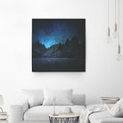 When The Night Has Come, And The Land Is Dark by Jamison Gish on GIANT ART - blue digital painting