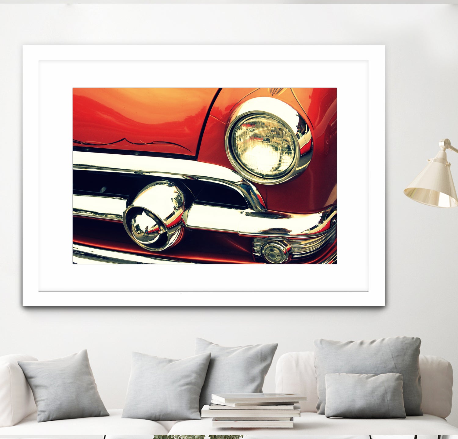 1951 Ford by Lyle Hatch on GIANT ART - red photo illustration