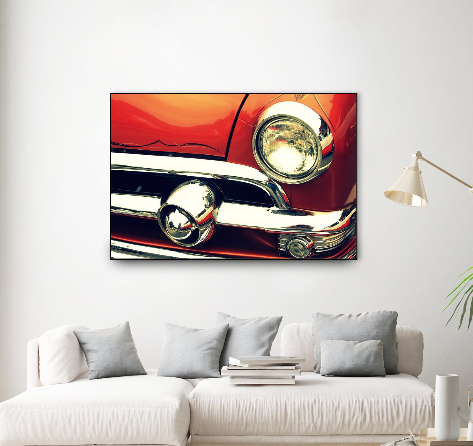 1951 Ford by Lyle Hatch on GIANT ART - red photo illustration