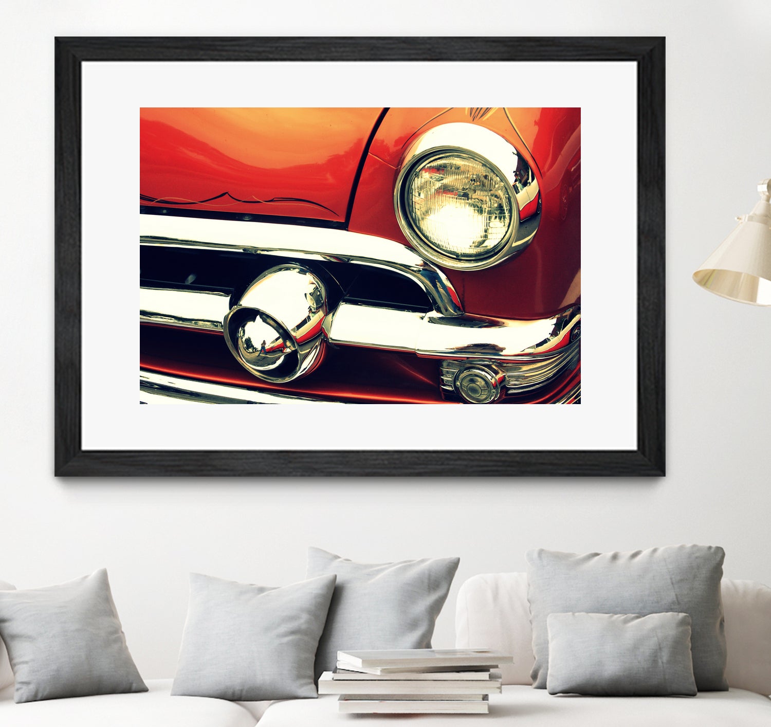 1951 Ford by Lyle Hatch on GIANT ART - red photo illustration