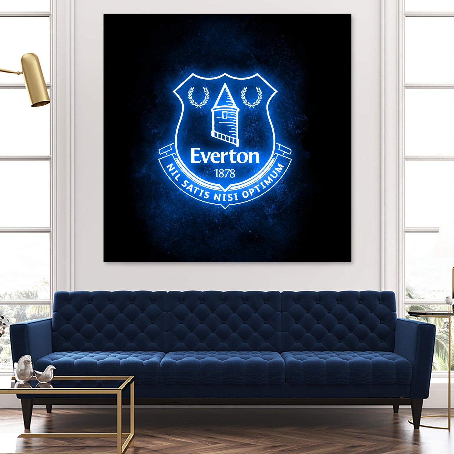 Neon Everton by Imam Safi'i on GIANT ART - black photo illustration