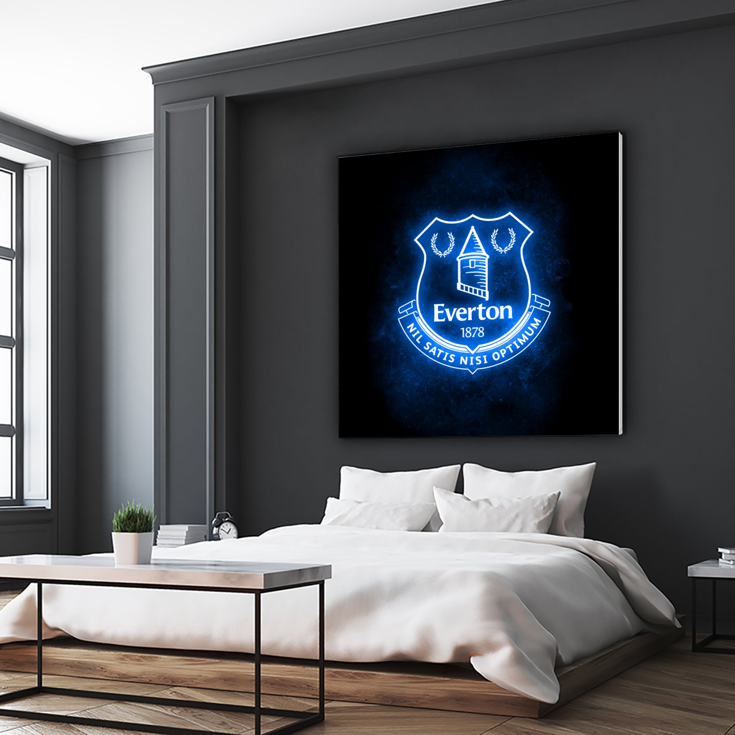 Neon Everton by Imam Safi'i on GIANT ART - black photo illustration