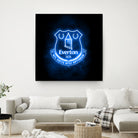 Neon Everton by Imam Safi'i on GIANT ART - black photo illustration