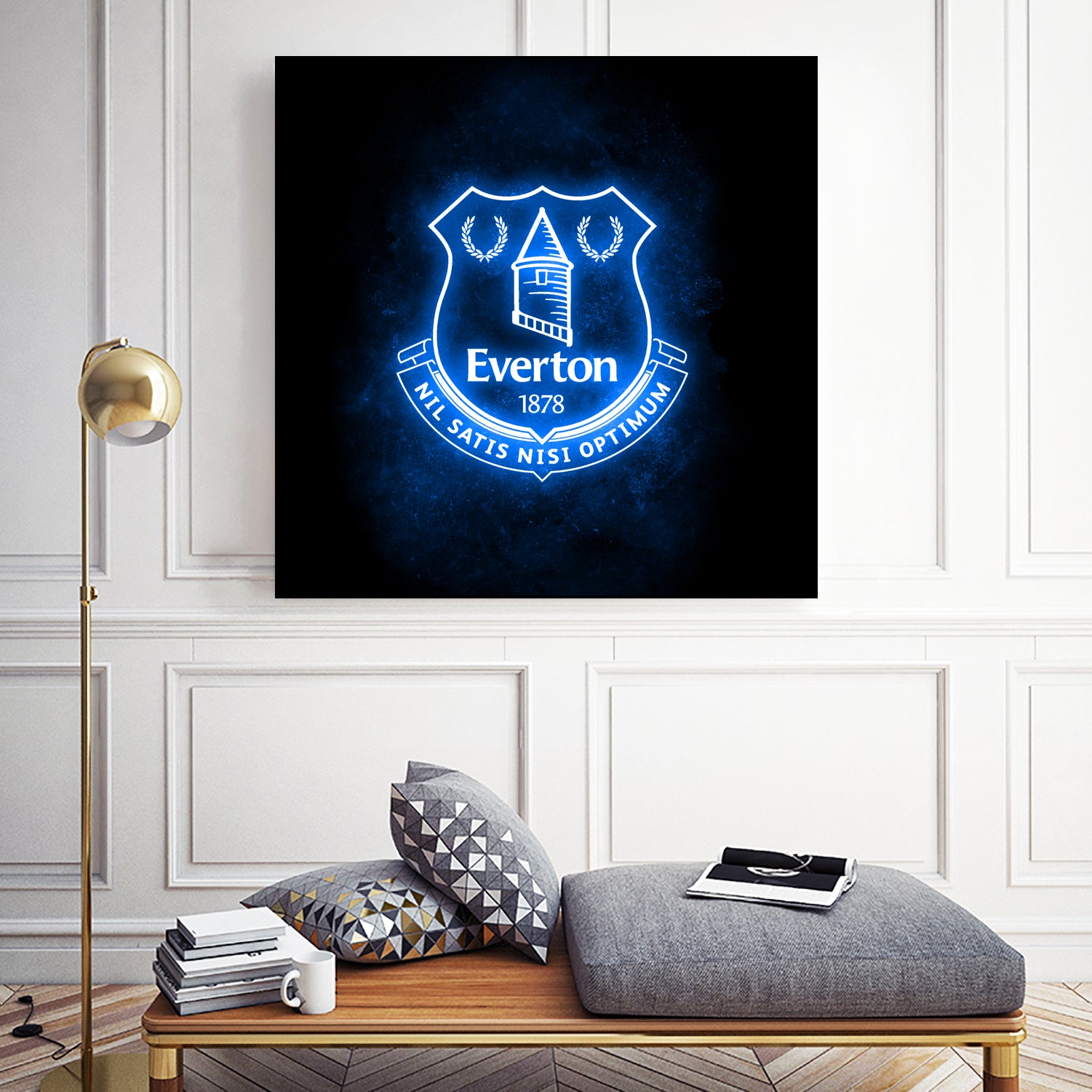 Neon Everton by Imam Safi'i on GIANT ART - black photo illustration