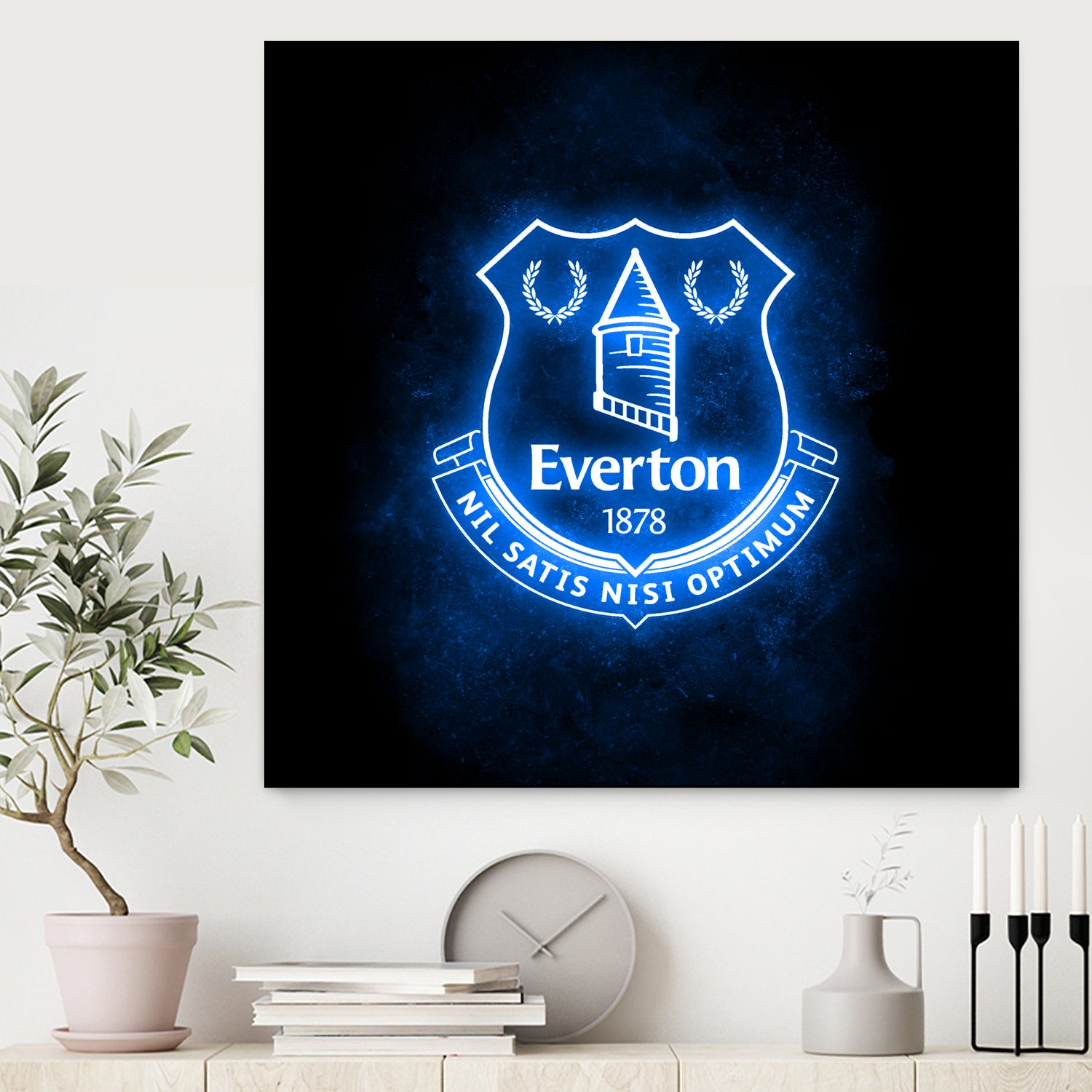 Neon Everton by Imam Safi'i on GIANT ART - black photo illustration