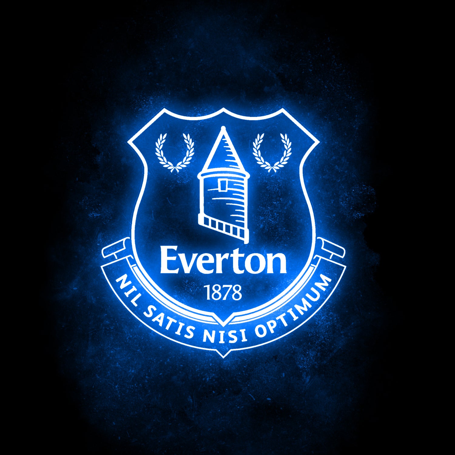 Neon Everton by Imam Safi'i on GIANT ART - black photo illustration